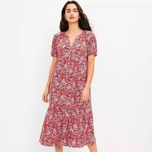 NWT Loft midi floral dress 🌺